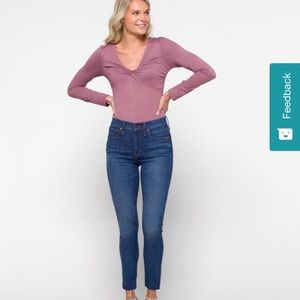 Madewell indigo Raw Hem Jeans